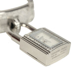 Hermes Kelly Watch Mini Model 16mm White Mother of Pearl, Stainless Steel Hardware and White Diamonds