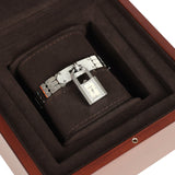 Hermes Kelly Watch Mini Model 16mm White Mother of Pearl, Stainless Steel Hardware and White Diamonds