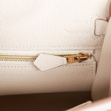 Hermes Kelly Retourne 25 Craie Togo Gold Hardware