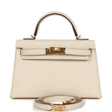 Hermes Kelly Sellier 20 Nata Epsom Gold Hardware