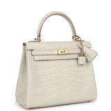 Hermes Kelly Retourne 25 Beton Matte Alligator Gold Hardware