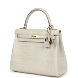 Hermes Kelly Retourne 25 Beton Matte Alligator Gold Hardware