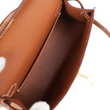 Hermes Kelly Sellier 20 Gold Epsom Gold Hardware
