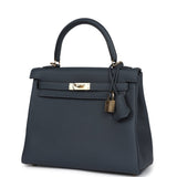 Hermes Kelly Retourne 25 Gris Misty Togo Permabrass Hardware