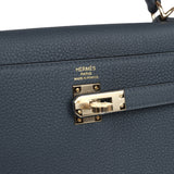 Hermes Kelly Retourne 25 Gris Misty Togo Permabrass Hardware