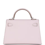 Hermes Kelly Sellier 20 Mauve Pale Epsom Palladium Hardware