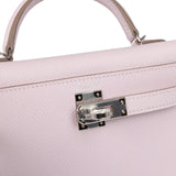 Hermes Kelly Sellier 20 Mauve Pale Epsom Palladium Hardware