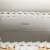 Hermes Picnic Kelly 20 White Swift/Osier Wicker Palladium Hardware