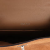 Hermes Teddy Kelly 20 Chamois Shearling and Swift Palladium Hardware