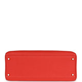 Pre-owned Hermes Kelly Retourne 35 Capucine Togo Gold Hardware