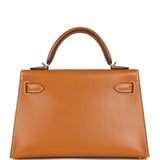 Hermes Kelly Sellier 20 Naturel Sable Butler Gold Hardware