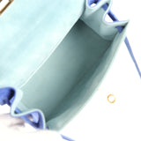 Vintage Hermes Kelly Sellier 20 Bleu Electric and Aqua Doblis Gold Hardware