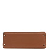 Pre-owned Hermes Kelly Retourne 35 Gold Togo Palladium Hardware