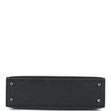 Hermes Kelly Sellier 20 Black Madame and Shiny Varanus Lizard Touch Palladium Hardware