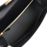 Pre-owned Hermes Kelly Sellier 32 Black Box Gold Hardware