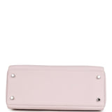 Pre-owned Hermes Kelly Retourne 28 Mauve Pale Clemence Palladium Hardware