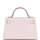 Hermes Kelly Sellier 20 Mauve Pale Chevre Palladium Hardware