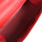 Pre-owned Hermes Kelly Sellier 28 Rouge Vif Ostrich Gold Hardware