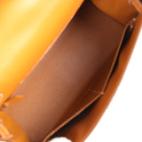 Hermes Kelly Sellier 28 "Painted Quadrige" Naturel Sable Butler Palladium Hardware