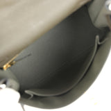 Pre-owned Hermes Kelly Retourne 25 Vert De Gris Togo Gold Hardware