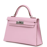 Hermes Kelly Sellier 20 Mauve Sylvestre Epsom Palladium Hardware
