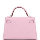 Hermes Kelly Sellier 20 Mauve Sylvestre Epsom Palladium Hardware