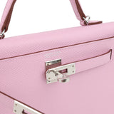Hermes Kelly Sellier 20 Mauve Sylvestre Epsom Palladium Hardware