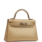 Hermes Kelly Sellier 20 Dore Chevre Chamkilight Permabrass Hardware