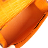 Vintage Hermes Kelly Sellier 28 Saffron Porosus Crocodile Gold Hardware
