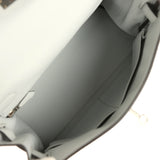 Hermes Kelly Retourne 28 Bleu Pale Clemence Palladium Hardware