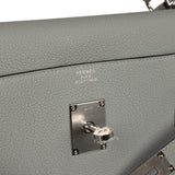 Hermes Kelly 42 Maxi Bleu Glacier Togo Palladium Hardware