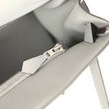 Hermes Kelly 42 Maxi Bleu Glacier Togo Palladium Hardware