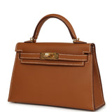 Hermes Kelly Sellier 20 Gold Epsom Gold Hardware