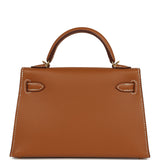 Hermes Kelly Sellier 20 Gold Epsom Gold Hardware