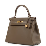 Hermes Kelly Retourne 28 Etoupe Clemence Gold Hardware