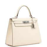 Hermes Kelly Sellier 28 Sellier Nata Verso Epsom Palladium Hardware
