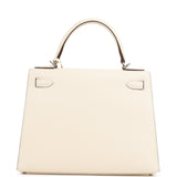 Hermes Kelly Sellier 28 Sellier Nata Verso Epsom Palladium Hardware