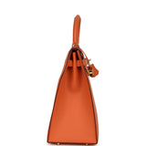 Pre-owned Hermes Kelly Sellier 35 Mango Epsom Gold Hardware