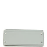 Hermes Kelly Retourne 32 Bleu Pale Clemence Palladium Hardware