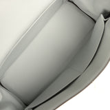 Hermes Kelly Retourne 32 Bleu Pale Clemence Palladium Hardware