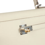 Hermes Kelly Sellier 25 Craie Epsom Electrum Hardware