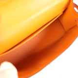 Pre-owned Hermes Kelly Sellier 20 Apricot Chevre Mysore Palladium Hardware
