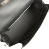 Hermes Kelly Sellier 28 Black Epsom Palladium Hardware