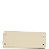 Pre-owned Hermes Kelly Retourne 32 Craie Togo Gold Hardware