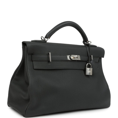 Hermes Kelly 42 Maxi Plomb Togo Palladium Hardware