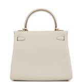 Hermes Kelly Retourne 25 Craie Togo Gold Hardware