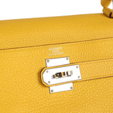 Vintage Hermes Shoulder Kelly JPG 42 Soleil Clemence Palladium Hardware