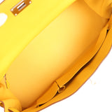 Vintage Hermes Shoulder Kelly JPG 42 Soleil Clemence Palladium Hardware