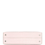 Hermes Kelly Sellier 20 Mauve Pale Boreal Satin Alligator Palladium Hardware