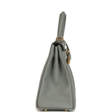 Hermes Kelly Retourne 28 Gris Mouette Togo Gold Hardware
